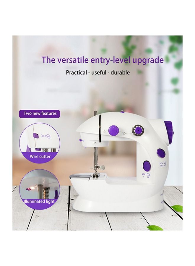 DIY Sewing Machine, Electric Hand Patching Machine, Portable Mini Home Sewing Machine Adjustable Speed with Led Light