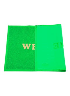 Kuber Industries Kuber Industries Indoor Outdoor Anti-Slip Welcome Rubber Door Mat, Welcome Mat, 23"x15" (Green)-50KM01093  - Image 5