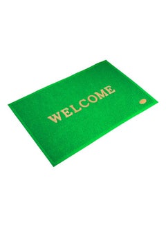 Kuber Industries Kuber Industries Indoor Outdoor Anti-Slip Welcome Rubber Door Mat, Welcome Mat, 23"x15" (Green)-50KM01093  - Image 4