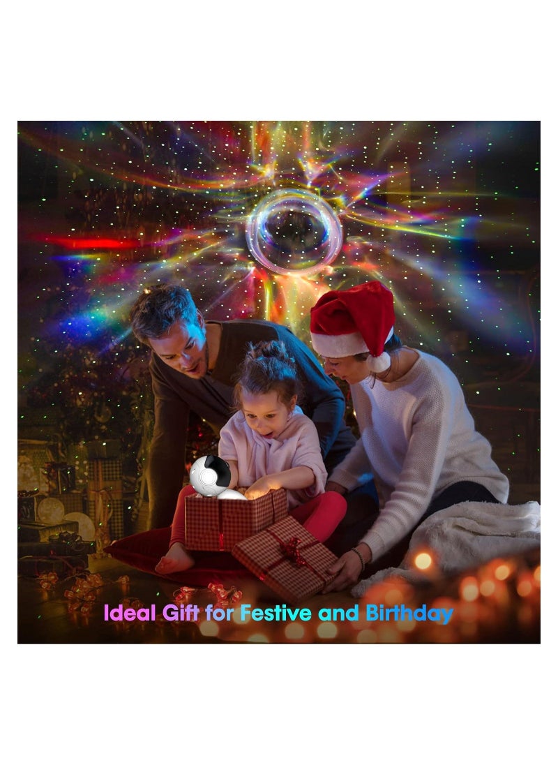 Generic - Star Space Projector Galaxy Night Light Robot Projector with White Noise Music Speaker RemoteTimer App Control Starry Nebula Ceiling Projector Party Ambient Lighting Gifts for Kids - Image 1