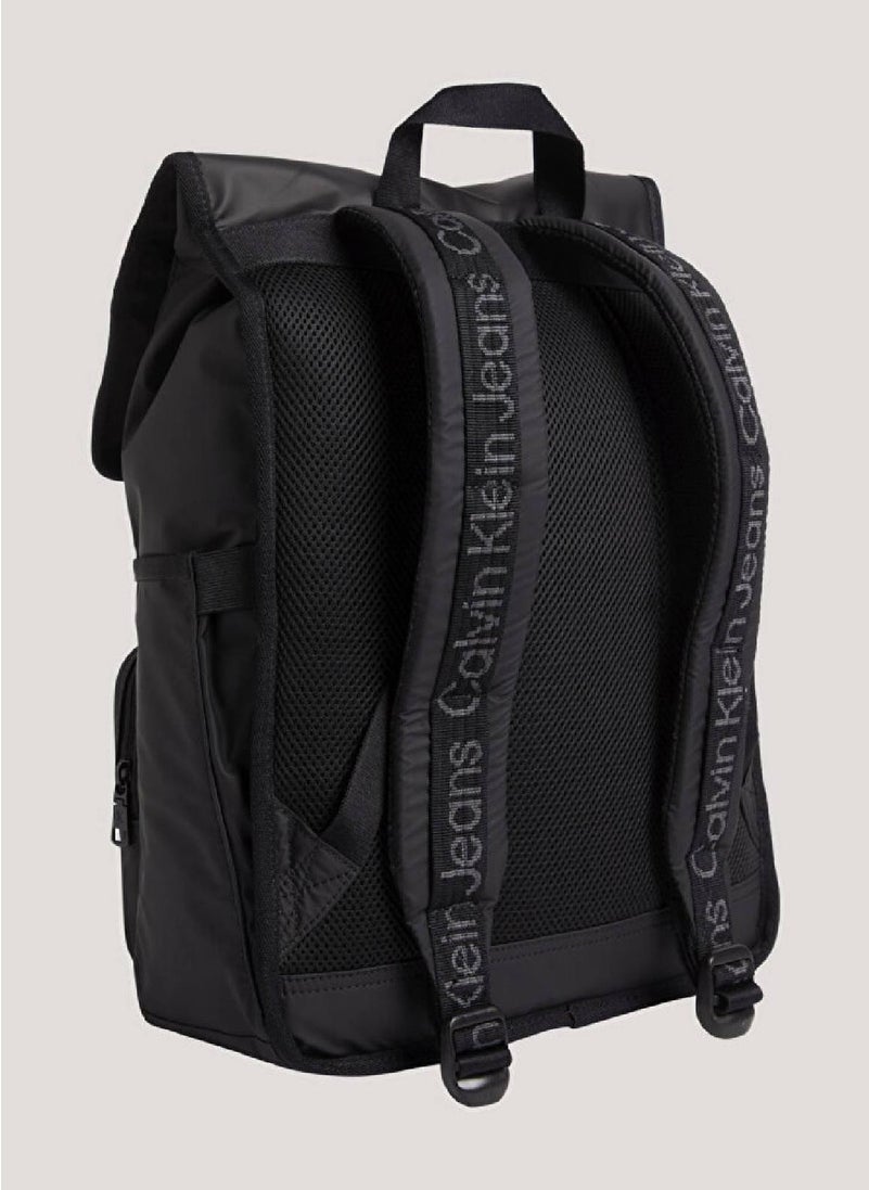 Calvin Klein Jeans Men's Ultralight Square Flap Backpack,  Black  - Image 2