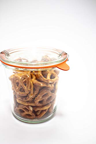 Weck Canning Jars 742-19.6 fl. oz Weck Mold Jars made of Transparent Glass - Eco-Friendly Canning Jar - Food Storage Containers with Lids Airtight - 1/2 Liter Jars Set - Pack of 4 Jars with Lids - Image 3