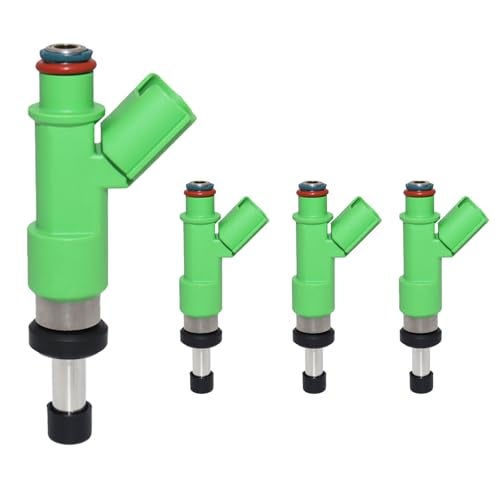 OSKYUO Set of 4 Fuel Injectors 23250-0C020 Compatible with Toyota Hilux 2005-2015 2.7L Land Cruiser 1999-2006 4.7L L-exus Vigo 2TRFE 232500C020 4holes Fuel Injectors Nozzle - Image 1