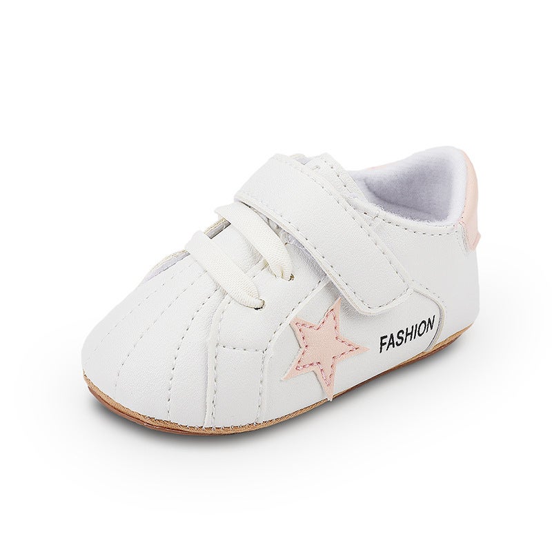 Gamile stars spring and autumn men's and women's baby toddler shoes indoor step shoes 0-1 year old baby shoes a generation of hair - Image 1