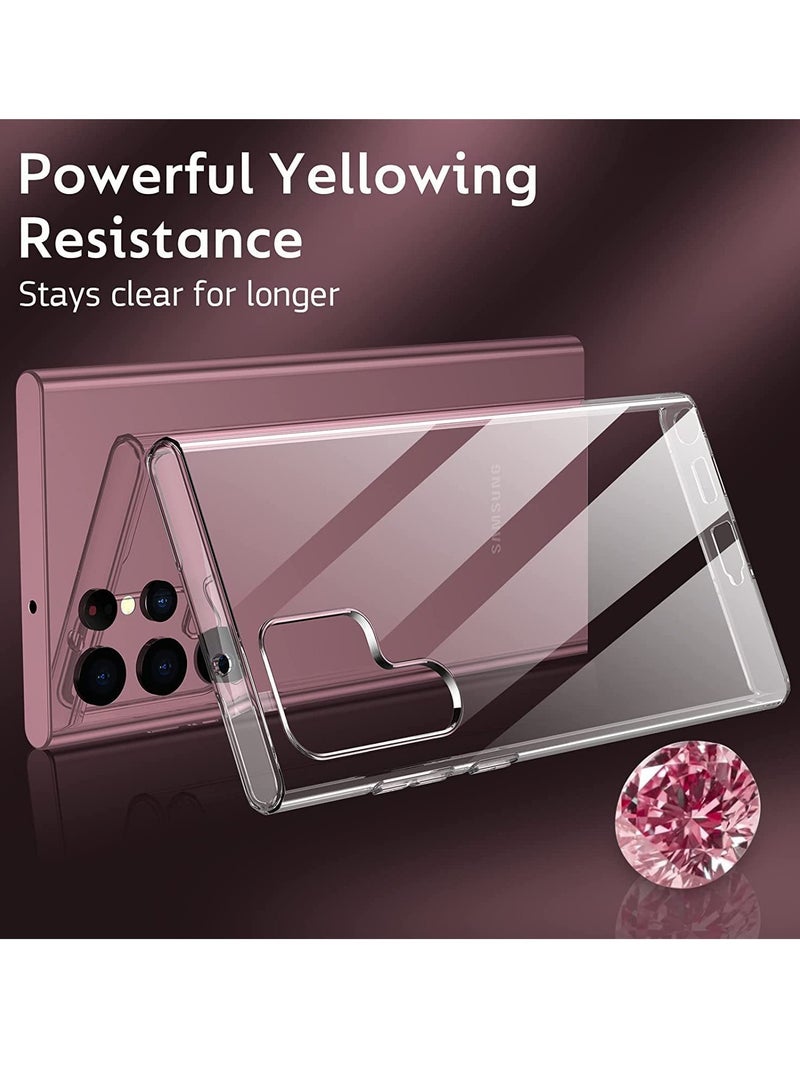 إلترازون Crystal Clear Case Designed for Galaxy S22 ULTRA,Slim Fit [Ultra Transparent ] Shockproof Case Cover for Samsung Galaxy S22 ULTRA - Image 2