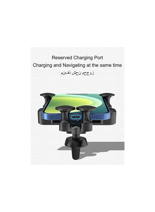 Green Tiger Gravity Car Phone Holder, One-hand Auto Lock Phone Mount for Car, Car Mount with 360° Rotation/Swing Arm, Easy to Install Car Accessories, Fits iPhone 17/16/15/14 & All 4.7-6.9" Smartphones - Image 5