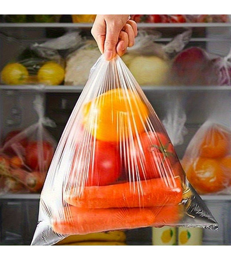 أكياس تخزين الطعام الشفافة القابلة للاستخدام مرة واحدة، 400 قطعة، مقاس 20x30 سم، للحفاظ على نضارة الطعام. - Image 2
