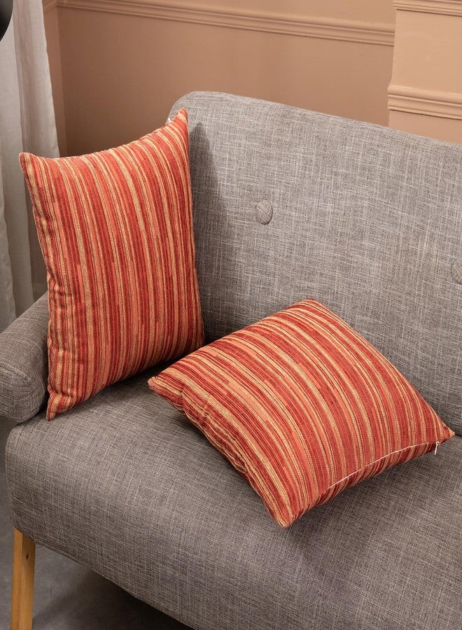 Yeiotsy Pillow Cases Bohemia, Pack of 2, Modern Striped Throw Pillow Covers Geometric Cushion Covers for Sofa Holiday Party Decoration (Red, 18 X 18 Inches) - Image 5