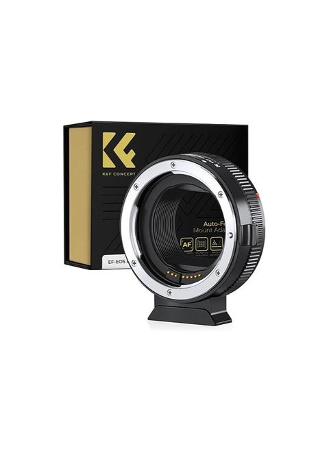 K&F EF to EOS R Mount Adapter, Auto Focus Lens Mount Adapter for Canon EF ES-S Lens and Canon EOS R Mount Cameras