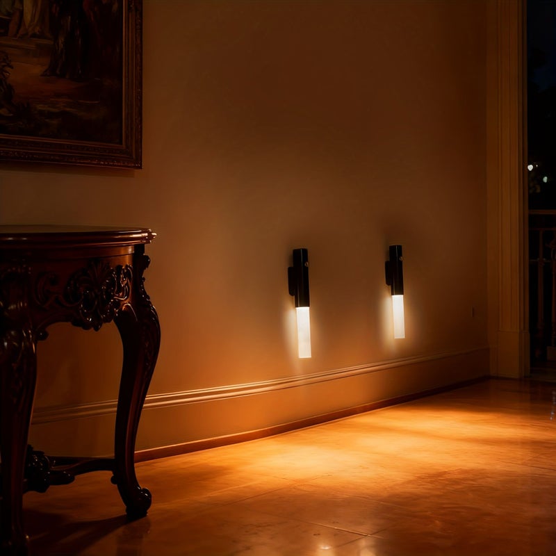Black Veneer Design Motion Sensor LED Wall Lamp With 3 Lighting Modes - Image 5