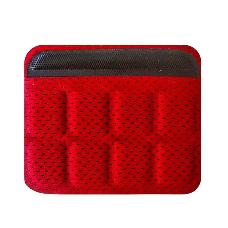 Red Motorcycle Helmet Chin Strap Padding Cushion Liner Pad for Bike Riding - Image 2