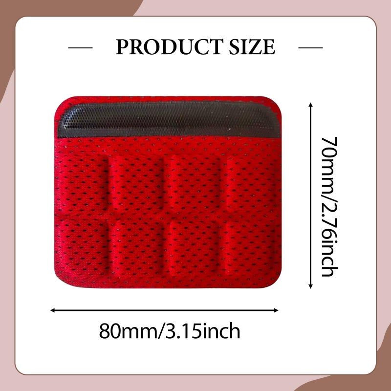 Red Motorcycle Helmet Chin Strap Padding Cushion Liner Pad for Bike Riding - Image 4