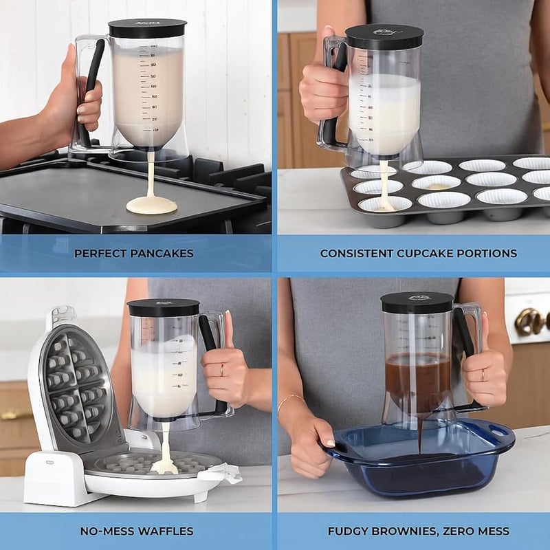 KPKitchen Pancake Batter Dispenser, Squeeze Handle for Pancakes, Waffles & Cupcakes - Image 2