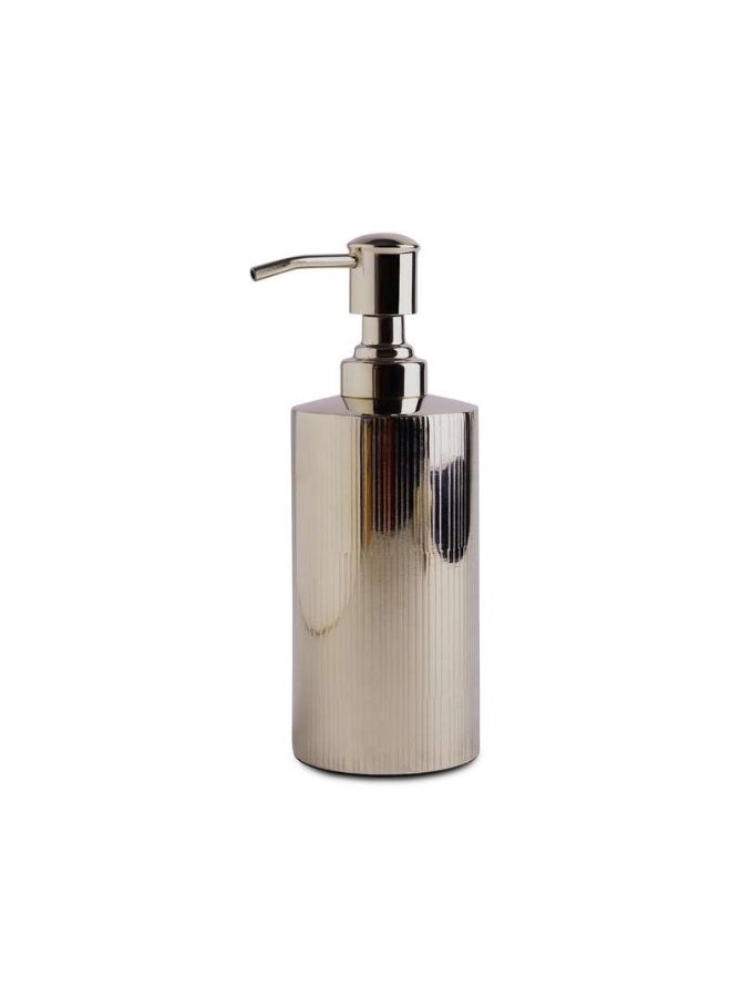 Pan Home موزع صابون معدني ميتور Dia6x18cm - فضي - Image 4