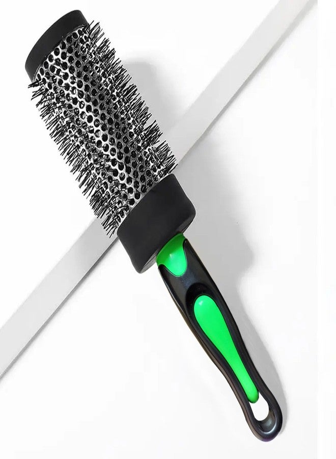 BlackLaoban Medium Hot Curl Hair Brush For Blow Drying, Styling, Curling, Straighten High-resistance Ceramic Brush For All Type Hairs Women & Men HBM5 (Green) - Image 3