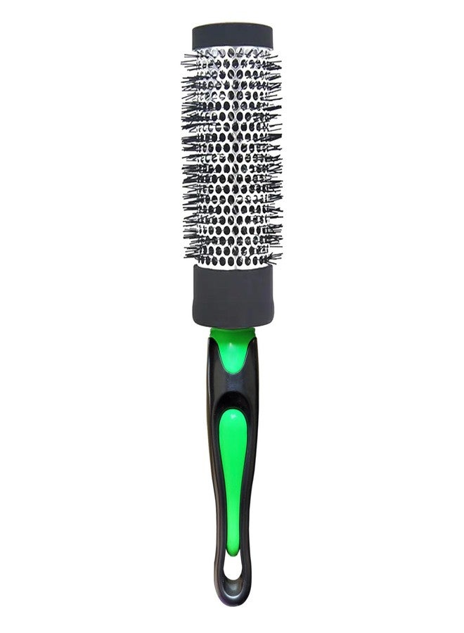 BlackLaoban Medium Hot Curl Hair Brush For Blow Drying, Styling, Curling, Straighten High-resistance Ceramic Brush For All Type Hairs Women & Men HBM5 (Green) - Image 1