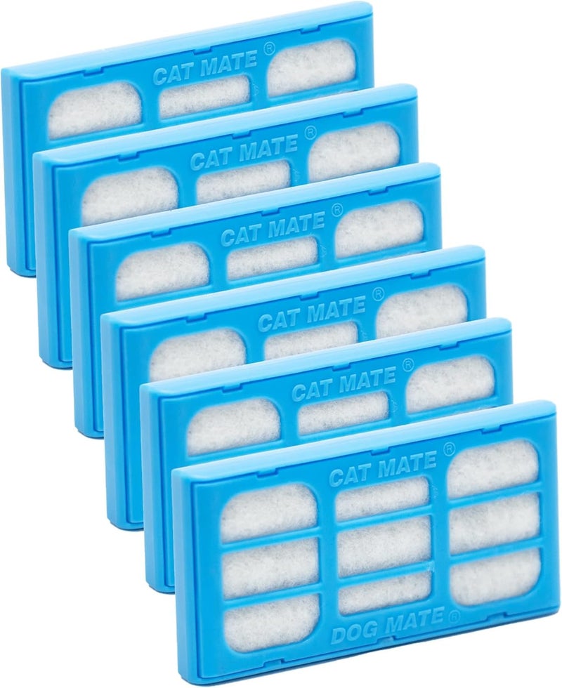 Cat Mate Genuine Filter Cartridges (389) - Suitable for All Cat and Dog Mate Drinking Water Fountains (Pack of 6) - Image 1
