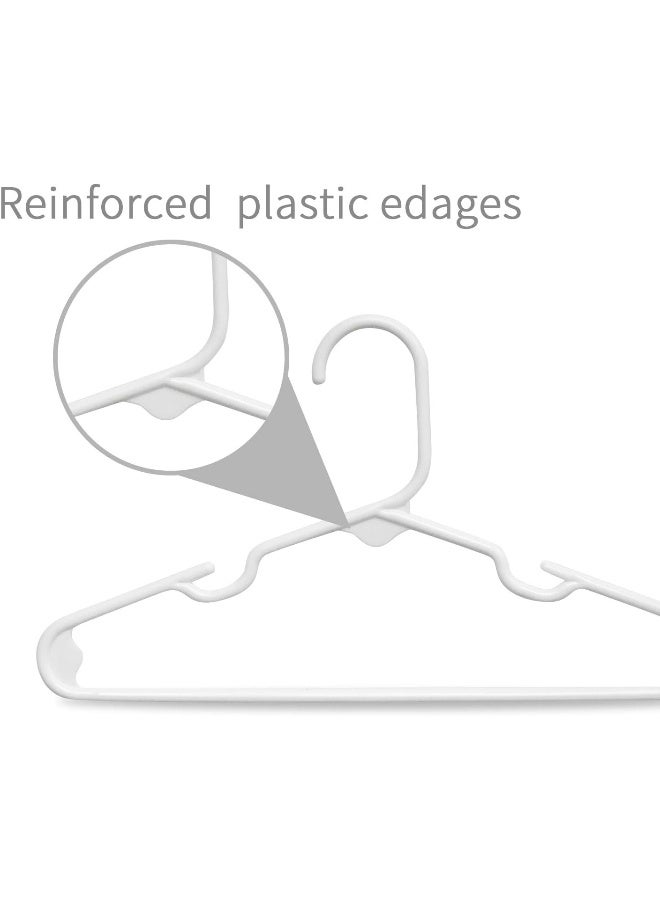 ManGotree Kids Hangers 20 Pack, White Baby Hangers for Closet, Slim Plastic Hangers Cute Infant Hangers, Durable Kids Clothes Hanger Toddler Hangers, Childrens Hangers Baby Hangers for Nursery - Image 3