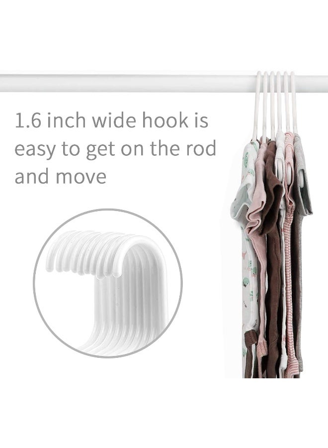 ManGotree Kids Hangers 20 Pack, White Baby Hangers for Closet, Slim Plastic Hangers Cute Infant Hangers, Durable Kids Clothes Hanger Toddler Hangers, Childrens Hangers Baby Hangers for Nursery - Image 5