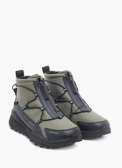 Lee Cooper Mens Solid Chukka Boots with Lace Detail and Zip Closure  - Image 1
