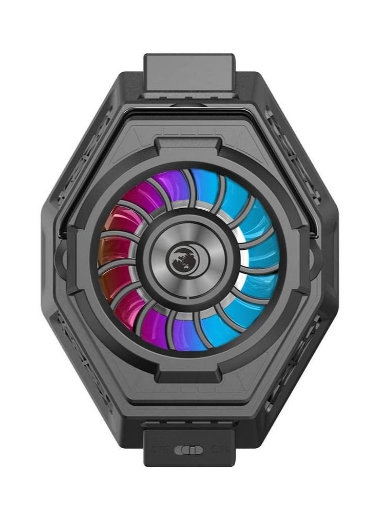 مروحة رادياتير لاسلكية للهاتف مزودة بمقبض قابل للتعديل - Image 1