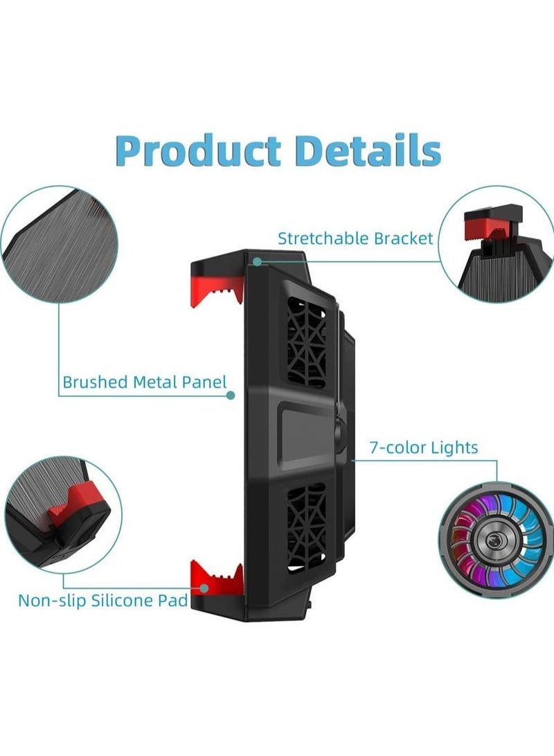 مروحة رادياتير لاسلكية للهاتف مزودة بمقبض قابل للتعديل - Image 4