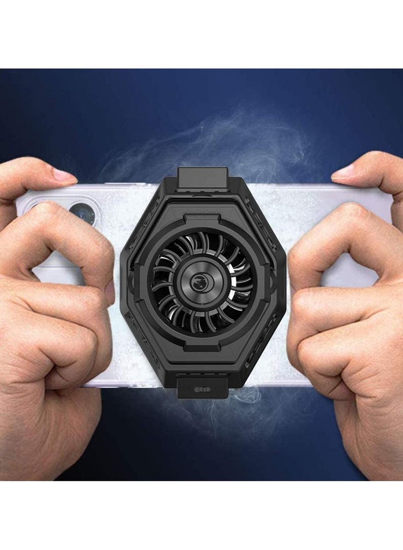 مروحة رادياتير لاسلكية للهاتف مزودة بمقبض قابل للتعديل - Image 5