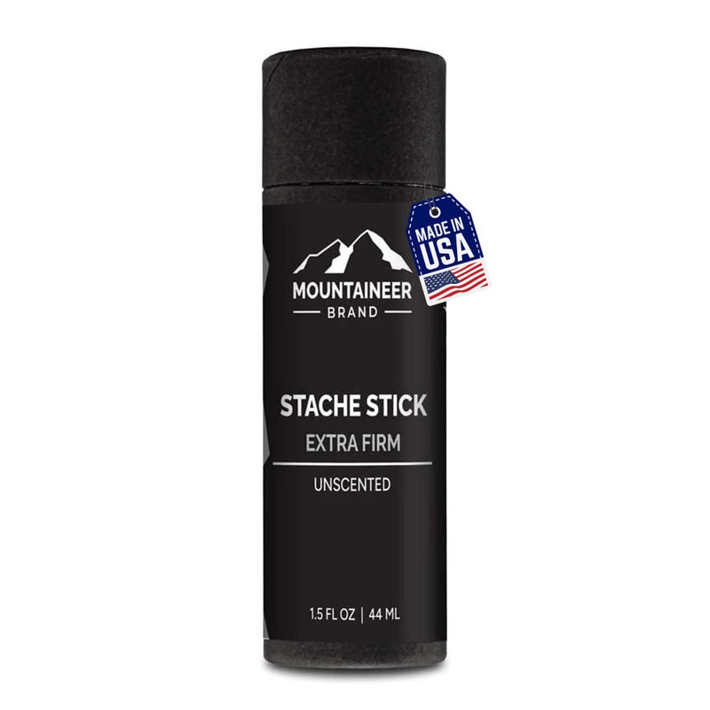 Mountaineer Brand Stache Stick | Mustache Wax for Men | 100% Natural Beeswax and Plant Based Oils | Grooming Beard Moustache Wax | Smooth, Condition, Styling Balm | Extra Firm Hold 1.5oz - Image 1