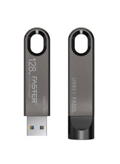 Faster 128GB 3.1 USB Flash Drive - Gen 1 Super Fast Pendrive with Metal Body - High Speed Jump Drive Memory Stick - Transfer Speed Up to 80 Mbps - For Laptop, Smart TV, Car, Speaker  - Image 1