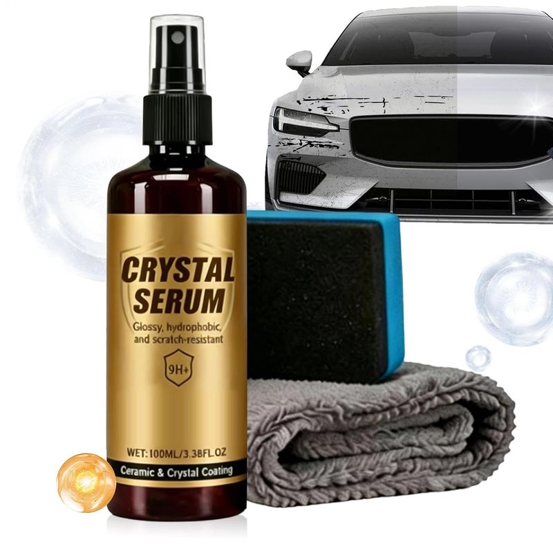 Ceramic Coating for Cars,100ml Paint Protection Spray | Car Ceramic Coating Kit with Sponge and Cloth - for Workshop Garage SUV Truck Automotive Maintenance - Image 1
