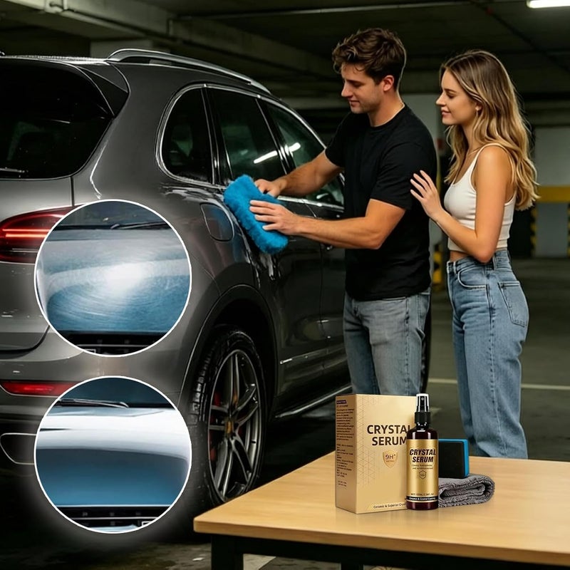 Ceramic Coating for Cars,100ml Paint Protection Spray | Car Ceramic Coating Kit with Sponge and Cloth - for Workshop Garage SUV Truck Automotive Maintenance - Image 2