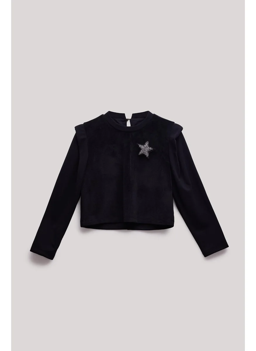 ليا لي Bg Store Girl Black Blouse