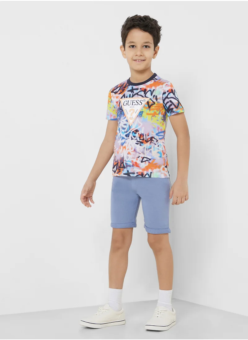 GUESS Infant Graphic Printed T-Shirt & Shorts