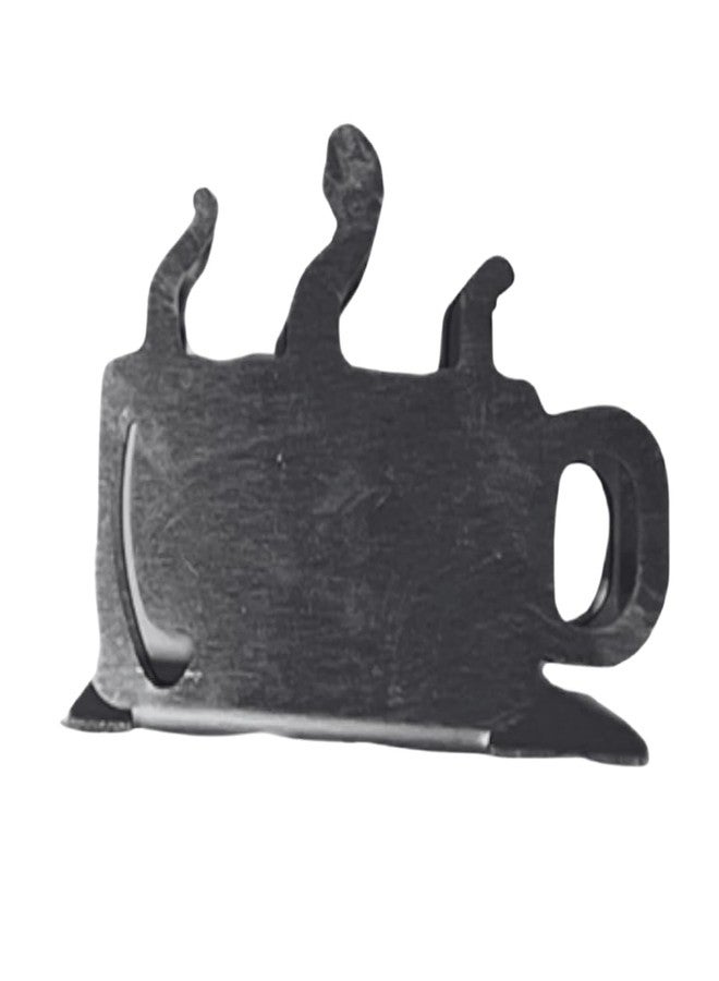 Rattleware Coffee Cup Business Card Holder Stainless Steel Desk Organizer - Image 4