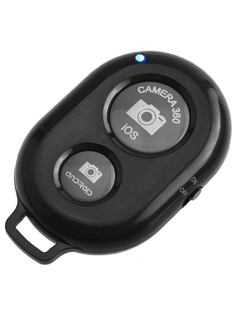 ELTRAZONE Remote Control Button Bluetooth Phone Selfie Stick Shutter Release (Black) - Image 1