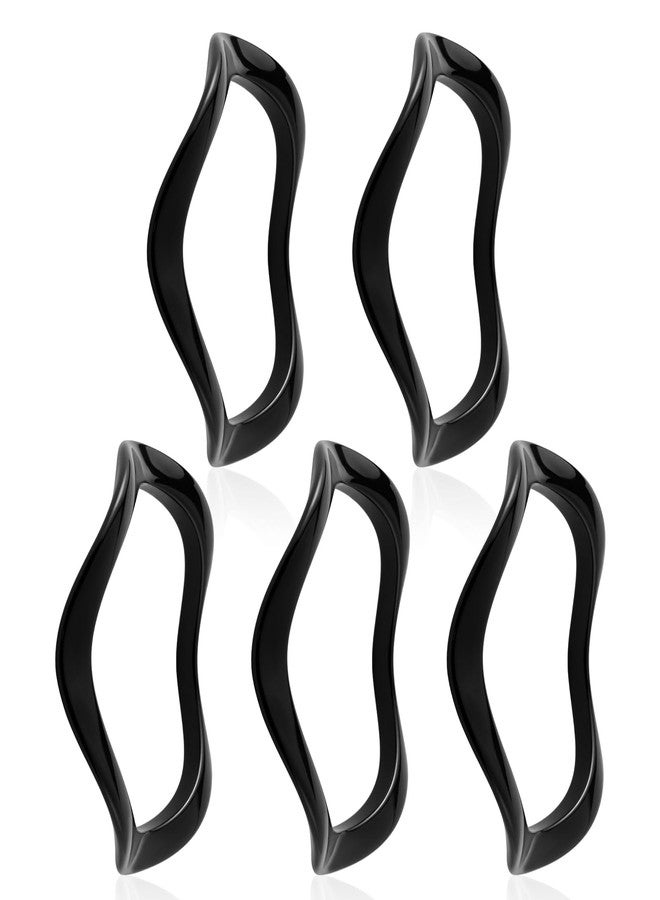 YBMYCM 5PCS Acrylic Chunky Bangle Bracelets for Women Resin Geometric Irregular Wristbands Stackable Bracelet Gift Jewelry - Image 1