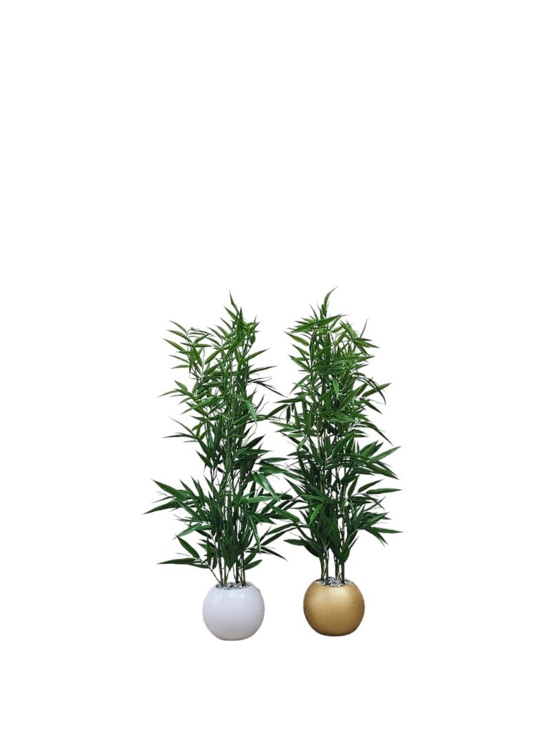 An artificial decorative plant tree with a 100 cm pot, consisting of 2 pieces