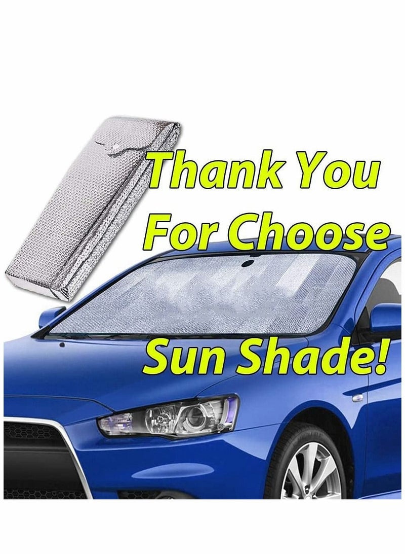 Y&D Car Windscreen Sun Shade Windshield UV Screen Protector Foldable Universal Against Frost Dust for SUV Truck 150cmx80cm  - Image 4