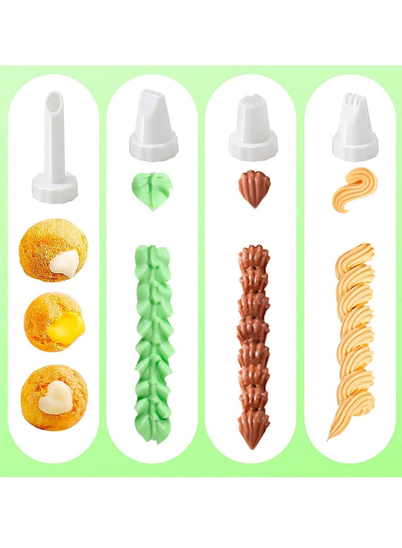 general Cake Decorating Gun, Cupcake Icing Piping Kit, Cake Decorating Kit with 8 Piping Tips, Cupcake Injector/Decorating Icing Set, White - Image 5