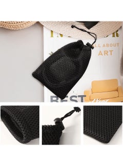 Nylon Mesh Drawstring Bag, 7.87'' x 5.5'' Small Storage Pouch, String Bags for Mini Stuff, MP3 ,Charger, Earphone, Key, 3pcs Travel Kit Organizer for Lipstick Cosmetic Jewelry, Black - pzsku/ZA6705CDD52D65FEB0725Z/45/_/1735181669/c91aa718-637c-4b15-a6ba-c122c0f74d96