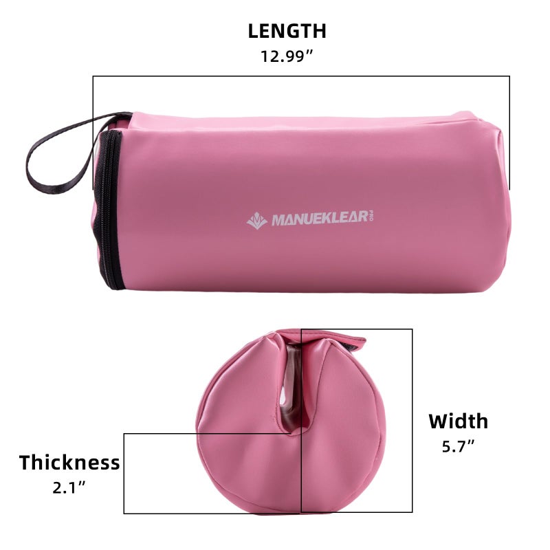 M MANUEKLEAR Hip Thrust Pad for Barbell 3.5" Thick Leather Olympic Barbell Pad for Bench Press Weightlifting Powerlifting (Pink) - Image 3