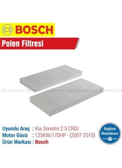 BOSCH Kia Sorento 2.5 Crdı Pollen Filter (2007-2010) 170HP 