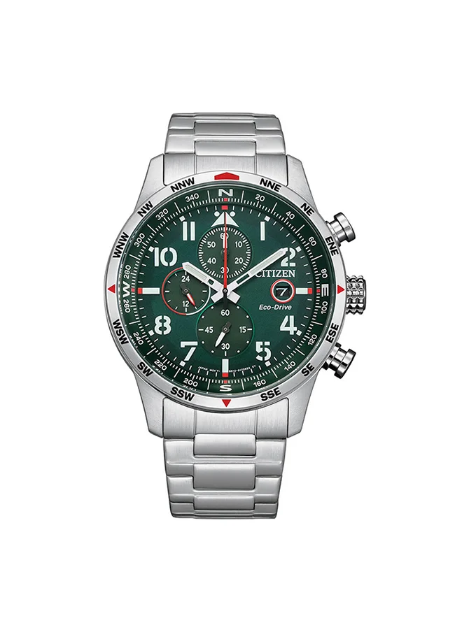 سيتيزن Men's Analog Tonneau Shape Stainless Steel Wrist Watch CA0791-81X - 43 Mm