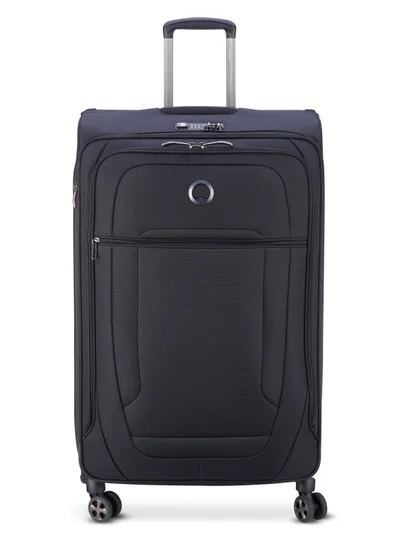 DELSEY Paris Helium DLX 83cm Softcase 4 Double Wheel Expandable Check-In Luggage Trolley Black