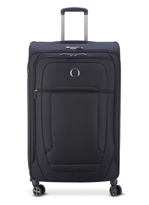 Helium DLX 83cm Softcase 4 Double Wheel Expandable Check-In Luggage Trolley Black