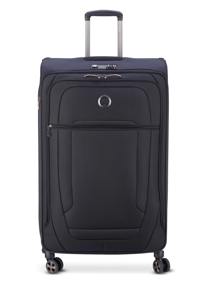 DELSEY Paris - Helium DLX 83cm Softcase 4 Double Wheel Expandable Check-In Luggage Trolley Black - Image 1