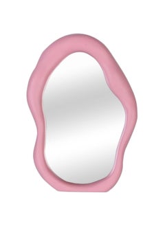 Cool Baby Polymorph Pattern Irregular Makeup Mirror Tabletop Vanity Mirror Cosmetic Desktop Mirror Hanging Wall Mirrors Desk Countertop Dressing for Home Bedroom Decorative Pink  - Image 5