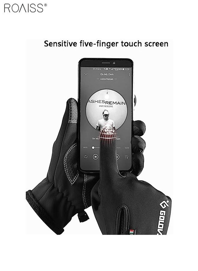 roaiss Outdoor Waterproof Gloves In Winter Men'S And Women'S Universal Touchable Screen Thermal Gloves Cycling Ski Climbing Gloves - Image 3