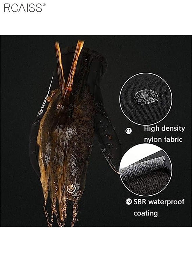 roaiss Outdoor Waterproof Gloves In Winter Men'S And Women'S Universal Touchable Screen Thermal Gloves Cycling Ski Climbing Gloves - Image 4