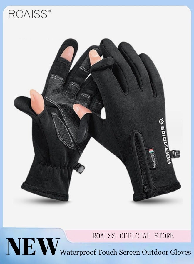 roaiss Outdoor Waterproof Gloves In Winter Men'S And Women'S Universal Touchable Screen Thermal Gloves Cycling Ski Climbing Gloves - Image 2